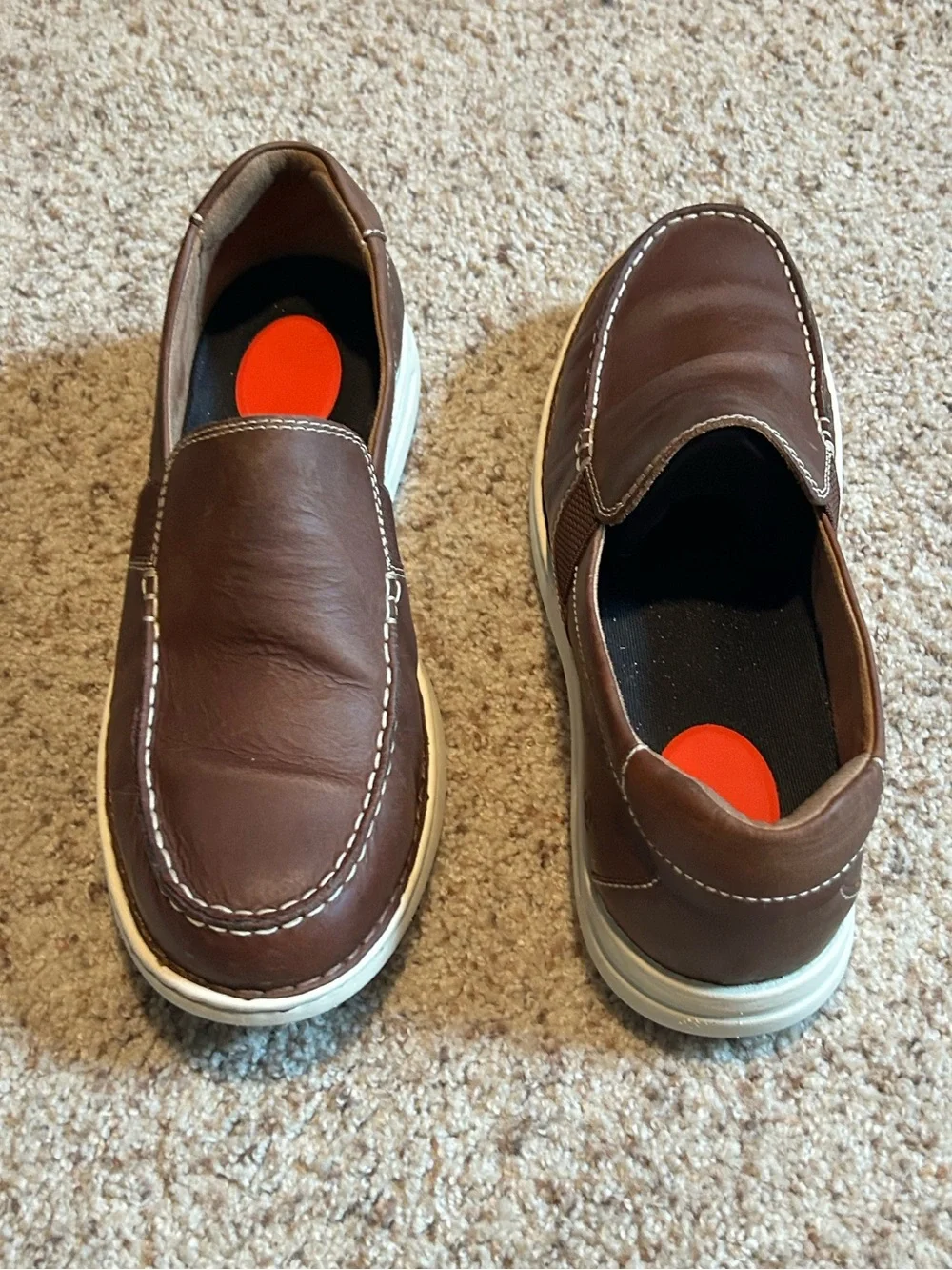 Born Men's Brown Slip-On Casual Loafers Light Use